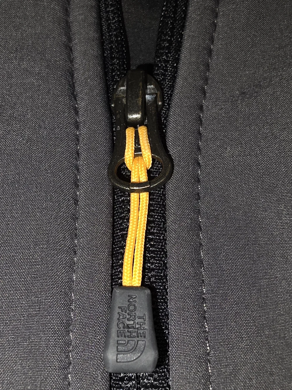 The North Face Men's Jacket - Charcoal and Black with Yellow Accents